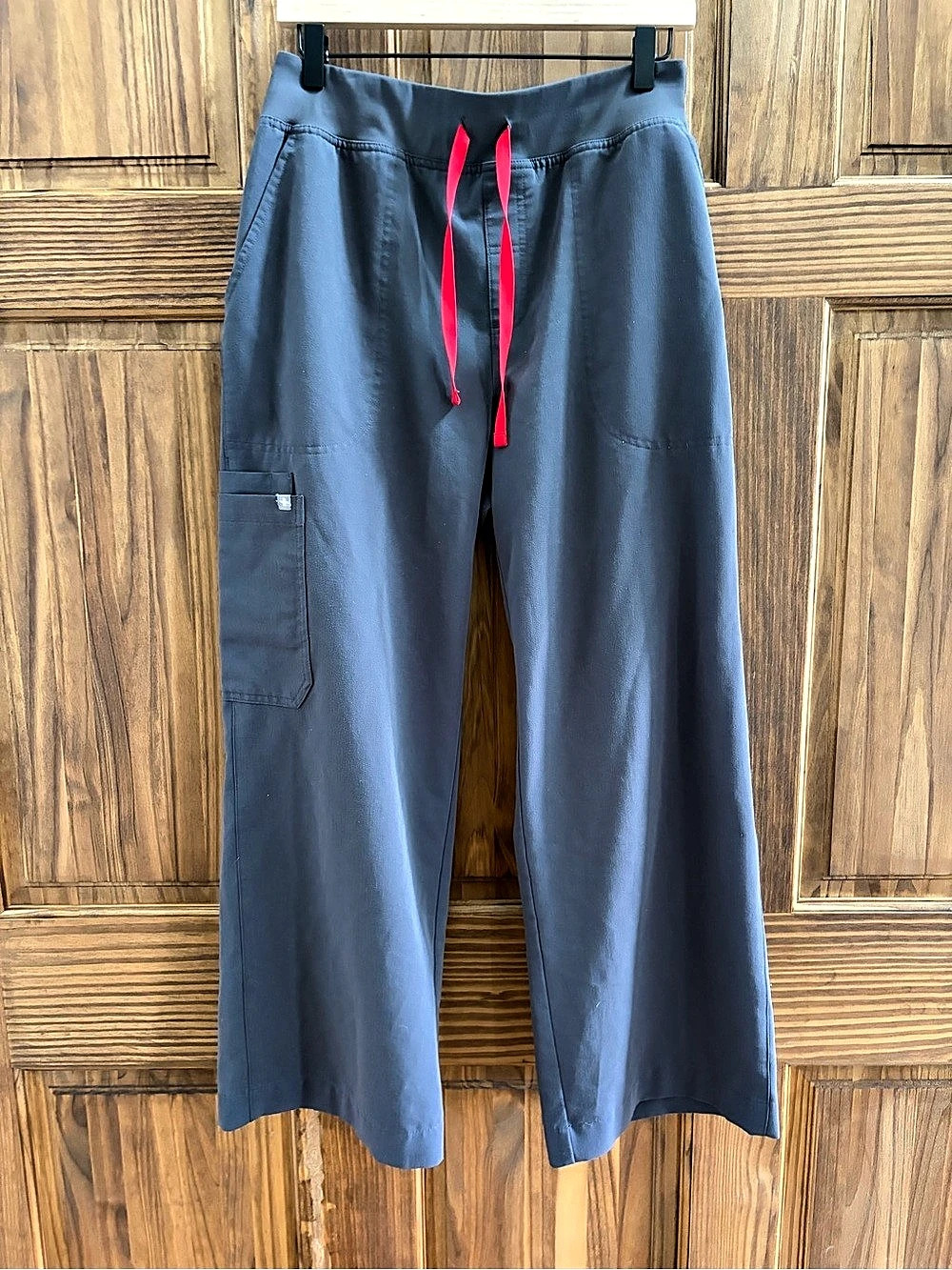 FIGS Women’s Technical Collection Scrub Pants M/P XL Petite Gray Wide Leg